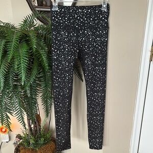 The Balance Collection Black and Silver Speckled Leggings